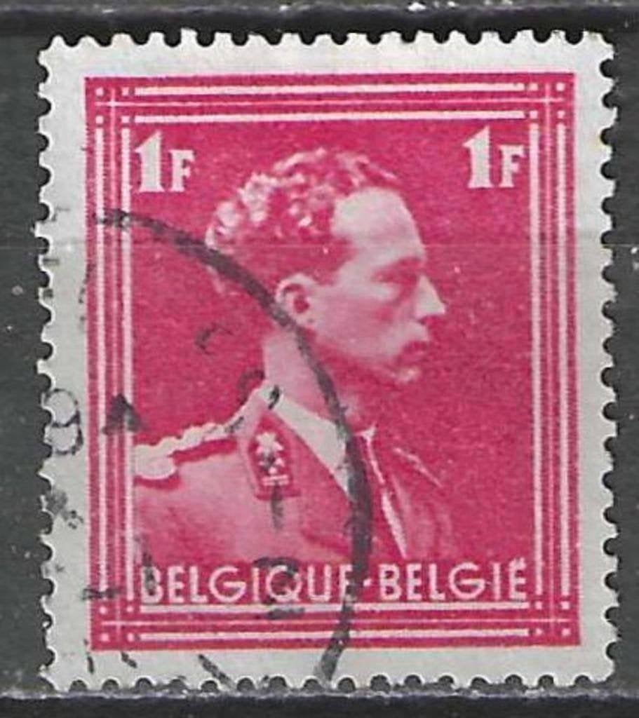 Belgique 1936/1946 - Yvert/OBP 428 - Léopold III (ST), Envoi, Affranchi, Oblitéré, Maison royale