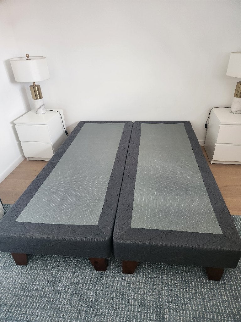 Bedbodem / boxspring basis 2x 80x200 cm – samen 160x200 cm, Ophalen, Tweepersoons, Zo goed als nieuw, Bedbodem