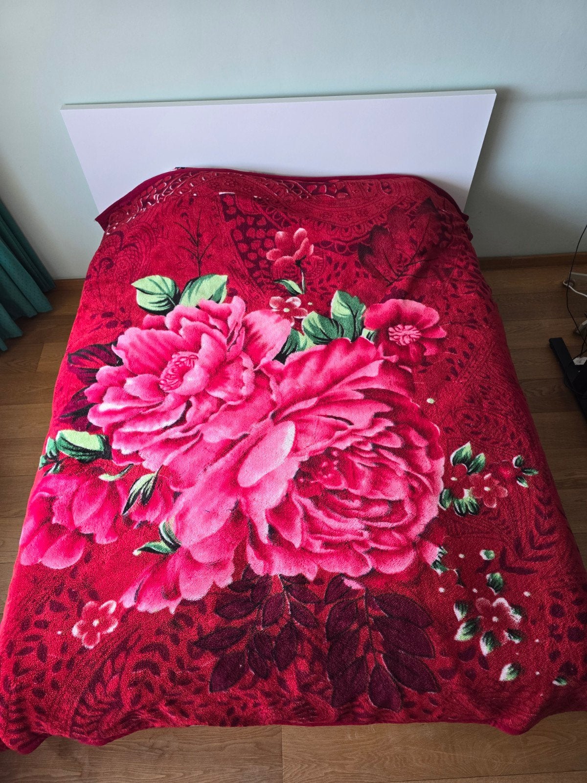 Large Soft Floral Blanket – Thick Plush Fleece – 200  240, Verzenden, Tweepersoons, Elegance, Deken of Dekbed