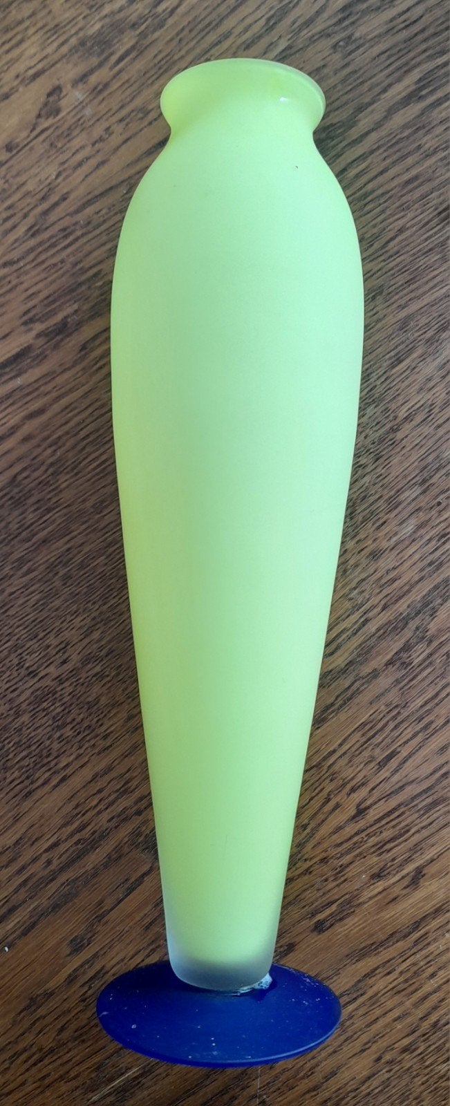 Vase en verre dépoli, Enlèvement ou Envoi, Jaune
