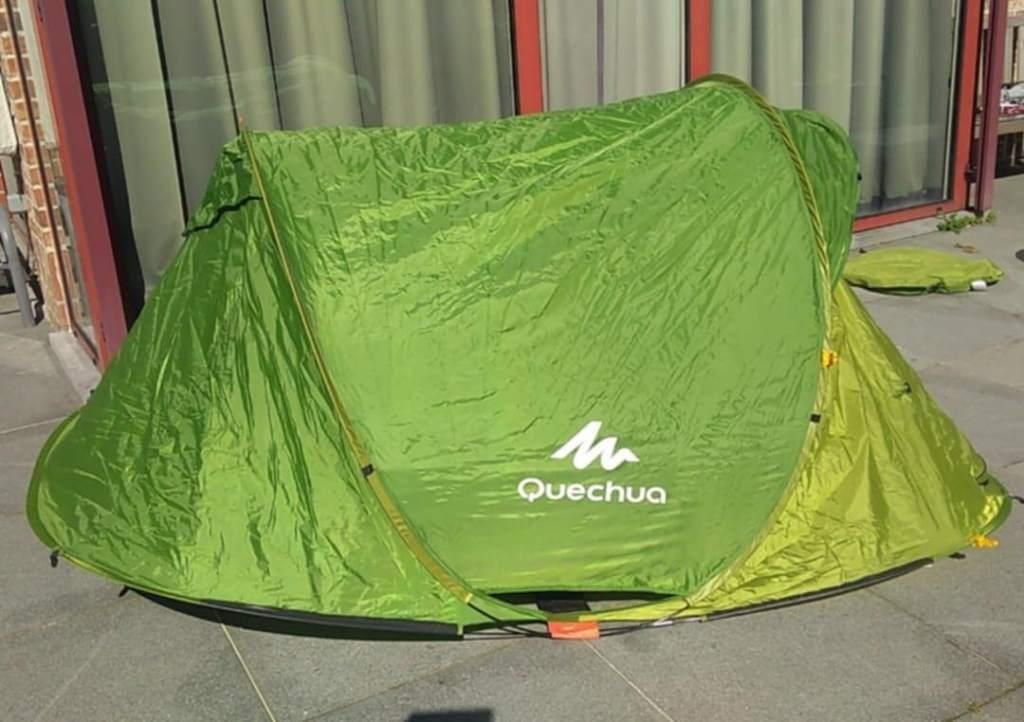 groene pop up tent Quechua 2 seconds easy, Caravans en Kamperen, Tenten, Ophalen of Verzenden