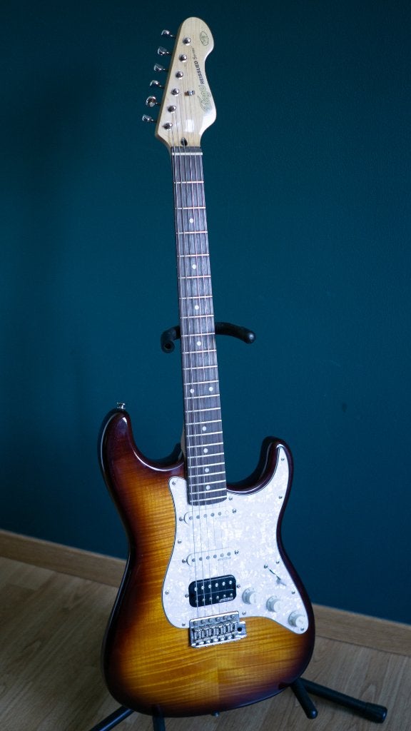 VINTAGE REISSUED V6 Sunset Sunburst V6SSB, Enlèvement, Comme neuf, Solid body, Autres marques
