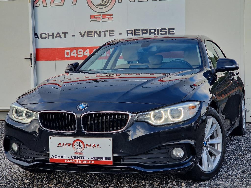 BMW 418 d Gran Coupé 136CH*CARNET*XENON*GPS*CUIR*PDC, Auto's, BMW, 100 kW, 1995 cc, 4 cilinders, Zwart