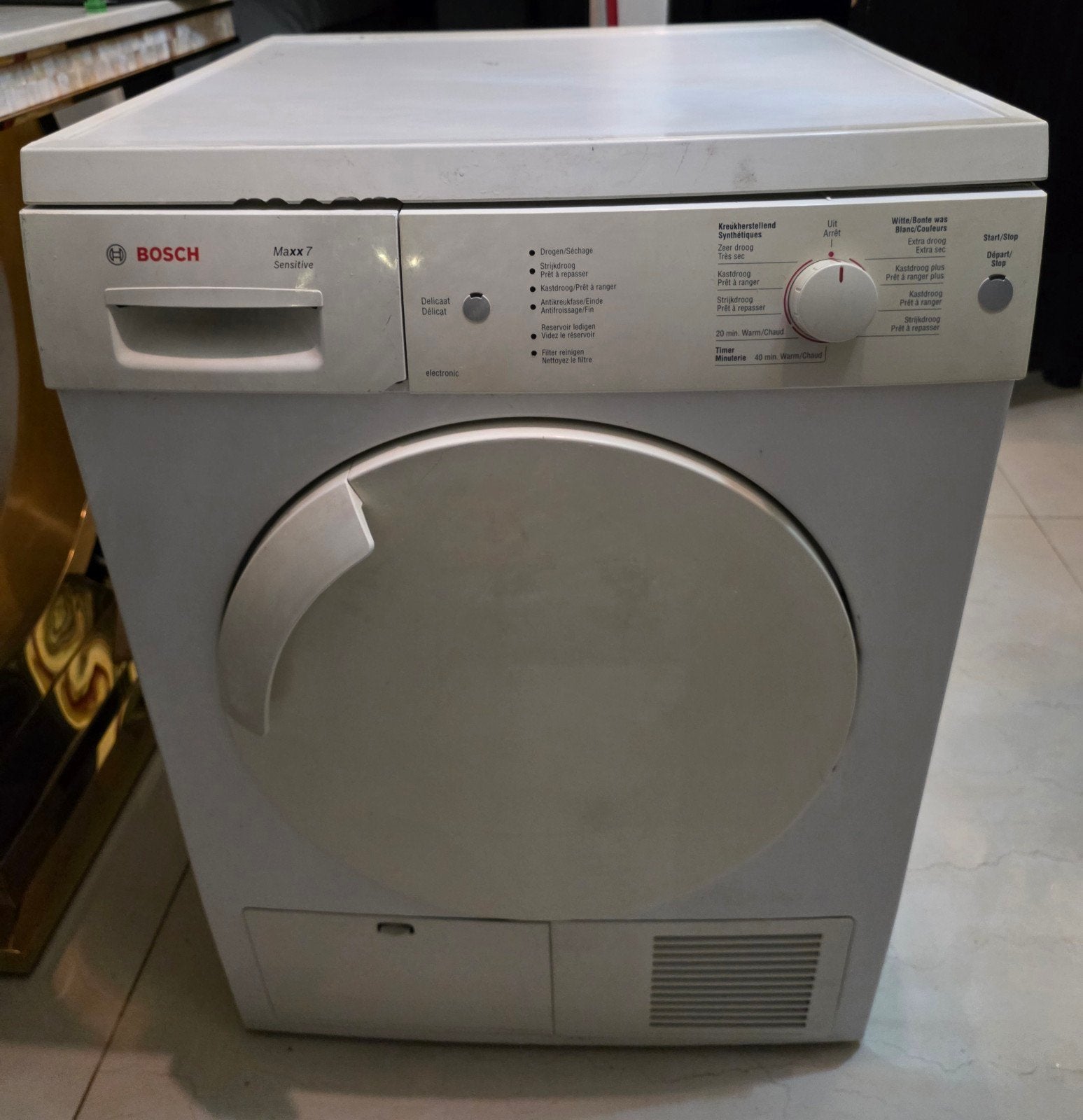 droogmachine, Ophalen, 6 tot 8 kg, Gebruikt, Anti-kreukfase