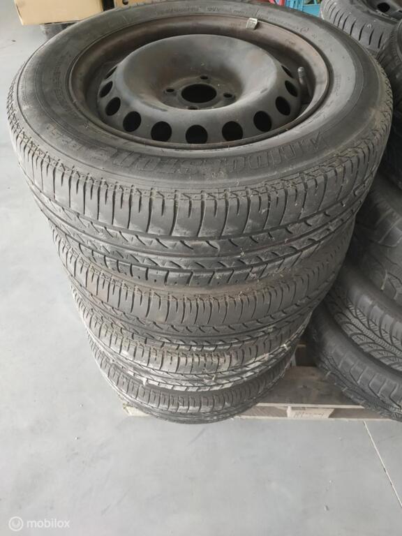 Banden 195/65R15 91T Bridgestone- 04825, Gebruikt, Ophalen of Verzenden