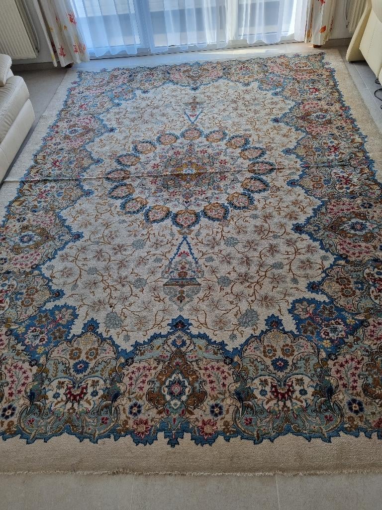 Grand tapis persan KERMAN 4 X 3 M, Antiquités & Art, Tapis & Textile, Enlèvement