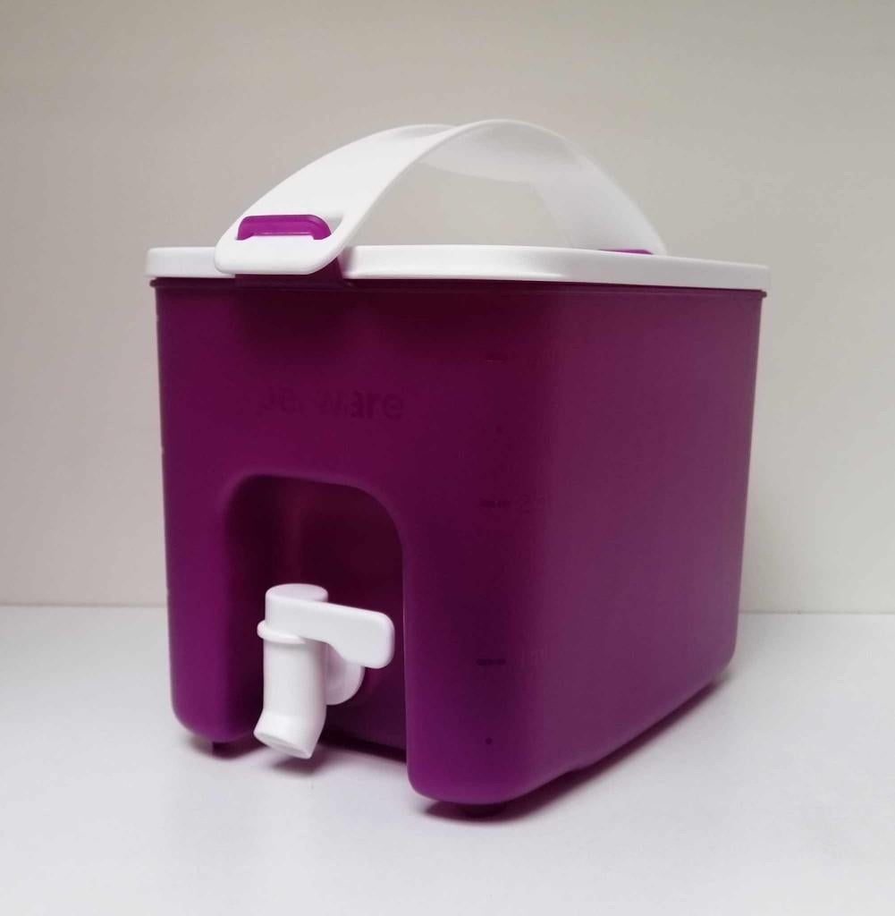 Tupperware™ « Drink Dispenser to Go » 3,1 liter - paars, Verzenden, Nieuw, Paars, Bus of Trommel