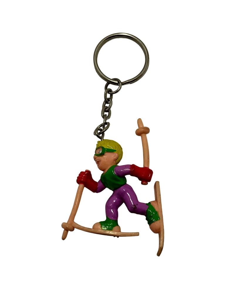 Porte clé Skieur vintage 1980-1990, Enlèvement, Utilisé, Sport