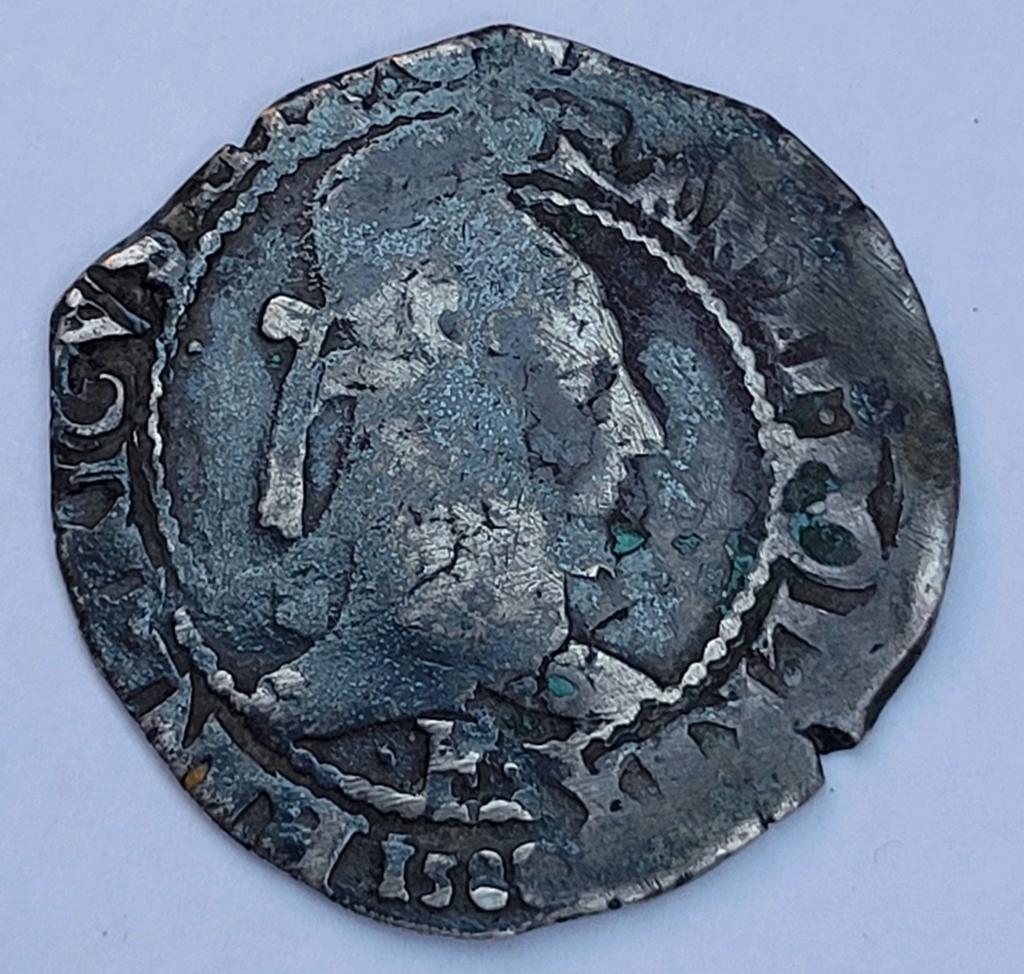 Franc met platte hals 1583 Angers atelier (R2), Postzegels en Munten, Munten | Europa | Euromunten