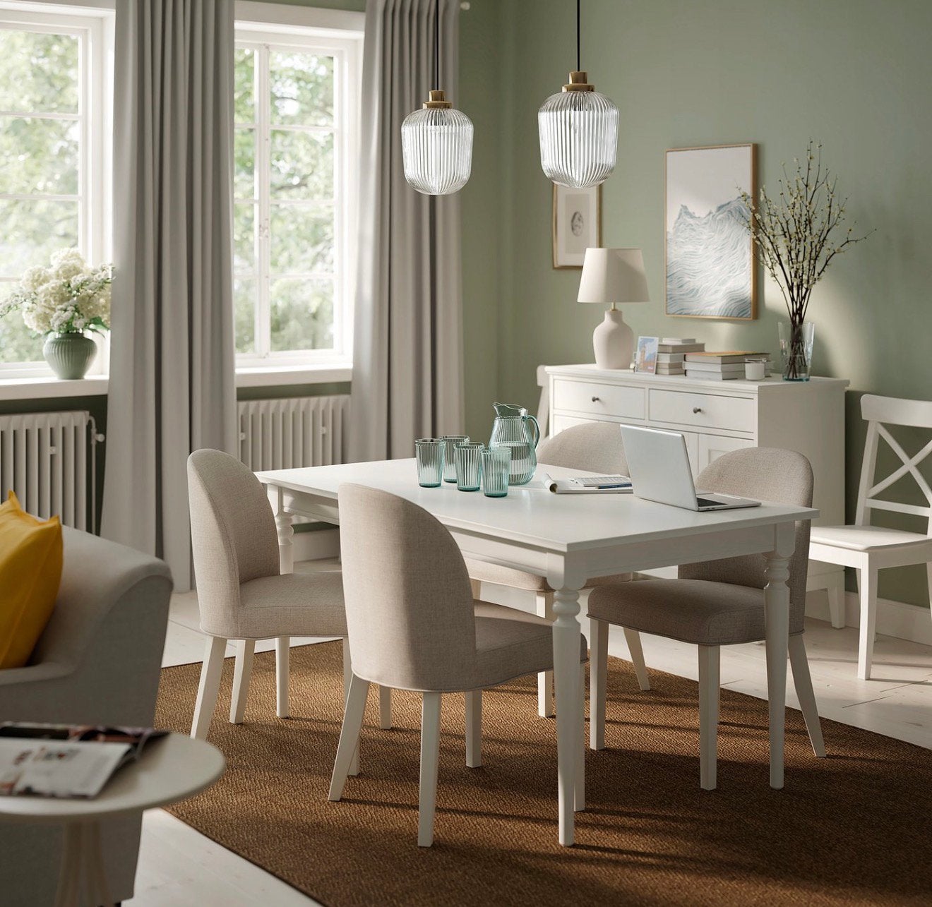 EETTAFEL IKEA (uitschijfbaar), Vintage, Synthétique, Enlèvement, Utilisé