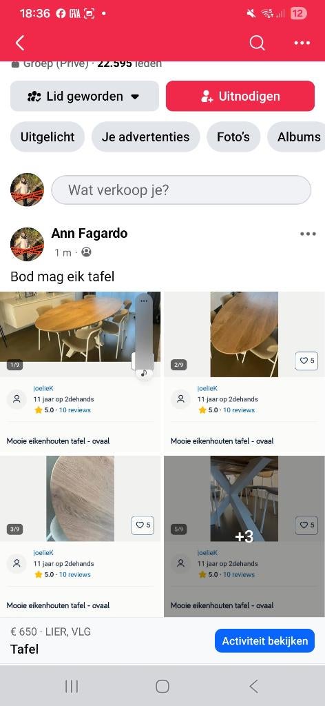 Eettafel, Huis en Inrichting, Tafels | Eettafels, Ophalen, Zo goed als nieuw, Eikenhout