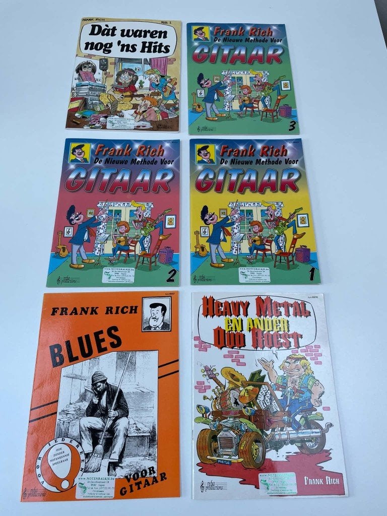 De nieuwe methode voor gitaar (Frank Rich), Muziek en Instrumenten, Gitaar, Overige genres, Les of Cursus, Ophalen of Verzenden