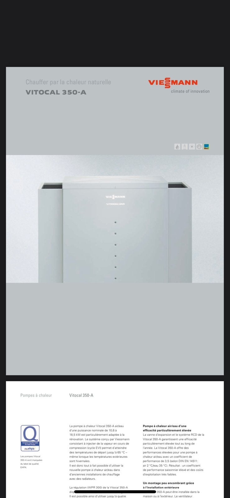 Chaudière Viessmann, Bricolage & Construction, Enlèvement, Utilisé, 80 cm ou plus, Radiateur