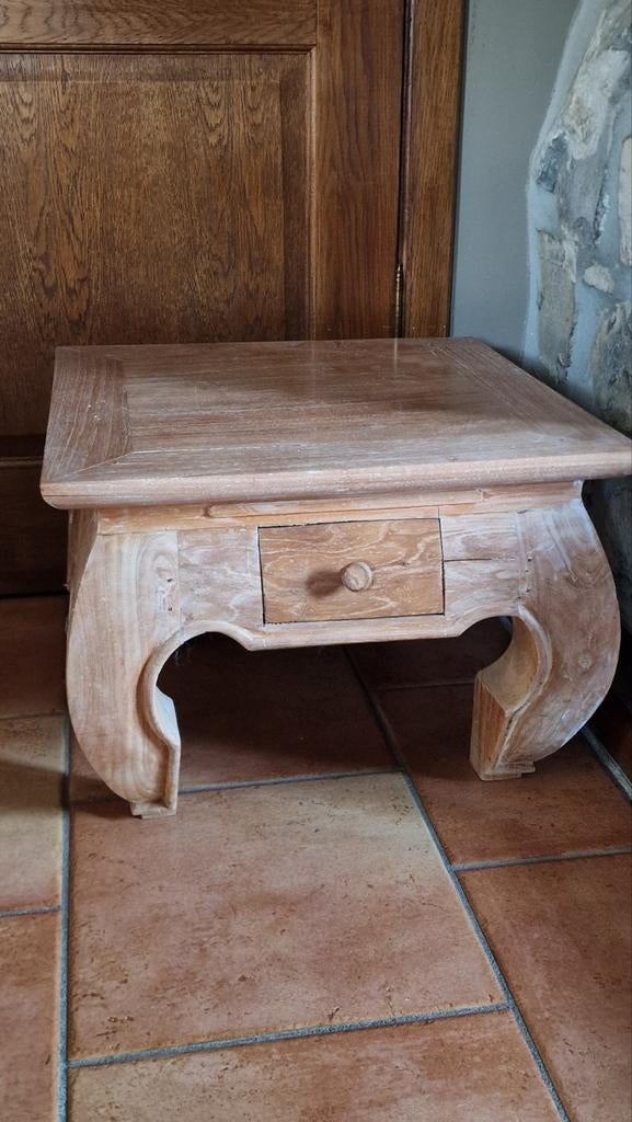 Table de salon en teck, Maison & Meubles, Tables | Tables de salon, Enlèvement, Teck