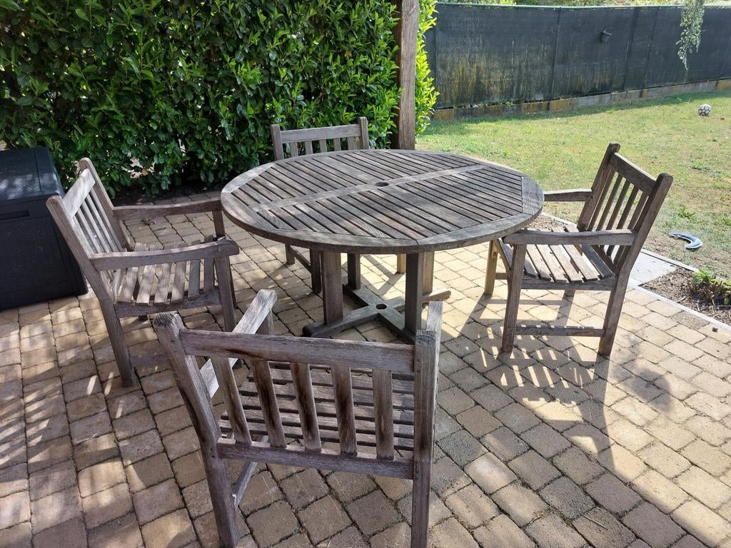 Teak tuinstel, Tuin en Terras, Ophalen
