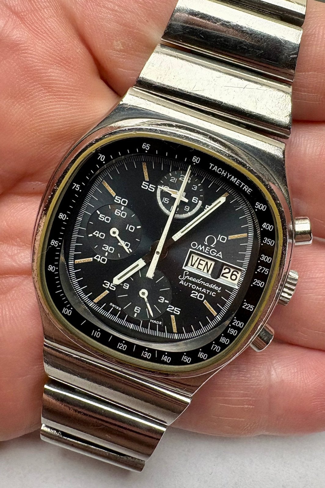 Omega Speedmaster tv dial automatic, Enlèvement ou Envoi, Omega