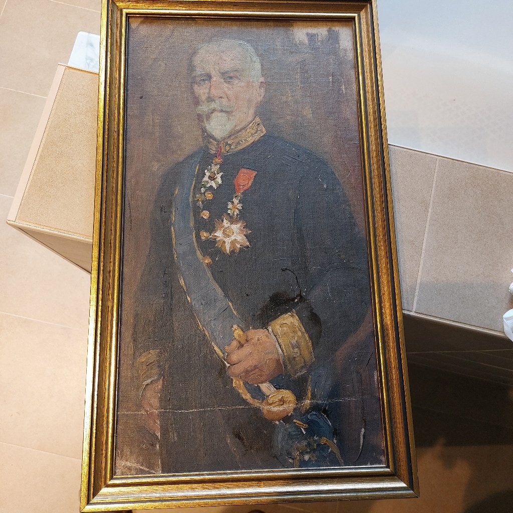 Prosper BOSS (Gent, 1870-1951), Ophalen, Paneel, Portret of Personen, Olieverf