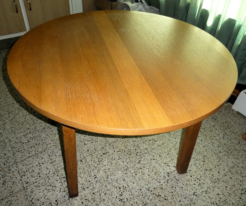 keukentafel, Huis en Inrichting, Ophalen, Gebruikt, Rond, Vier personen