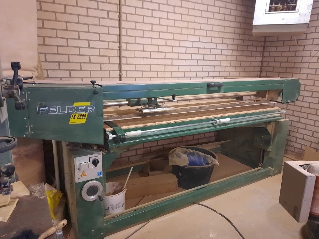 Felder FS-2200 Tafelbladschuurmachine, Ophalen, Zo goed als nieuw, 1200 watt of meer, Bandschuurmachine