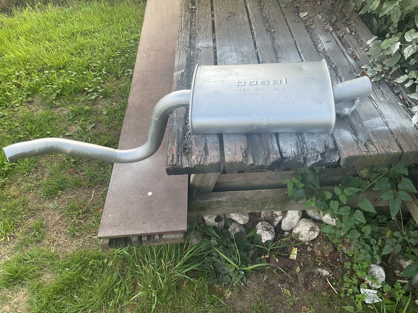 Opel rekord knalpot, Ophalen