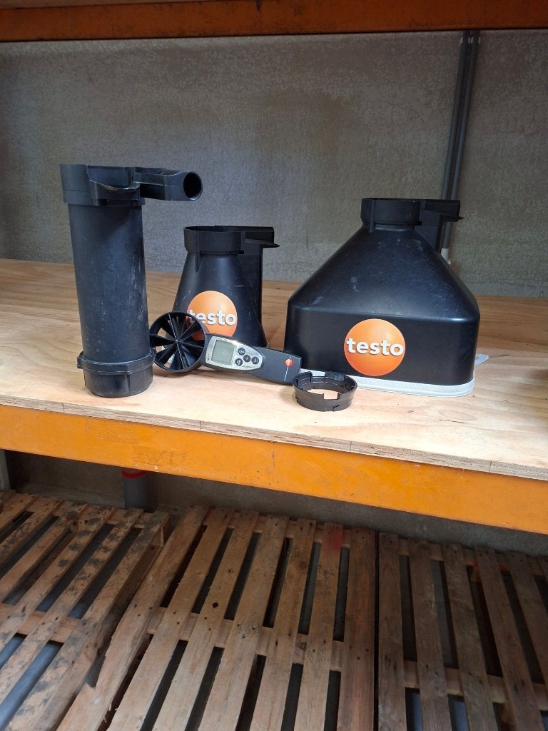 Testo 417 Ventilatie Meetset, Enlèvement, Utilisé