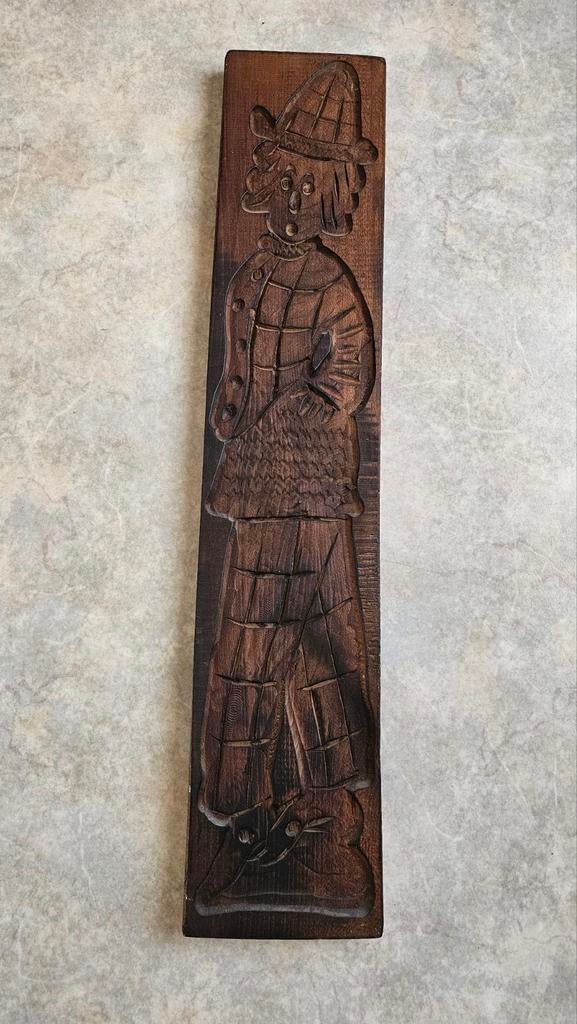 Antieke grote houten speculaasvorm, Antiek en Kunst, Ophalen