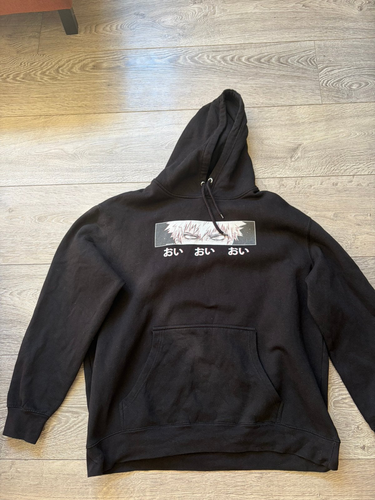 Bakugo katsuki hoodie redbubble, Kleding | Heren, Ophalen, Zo goed als nieuw, Overige maten, Zwart