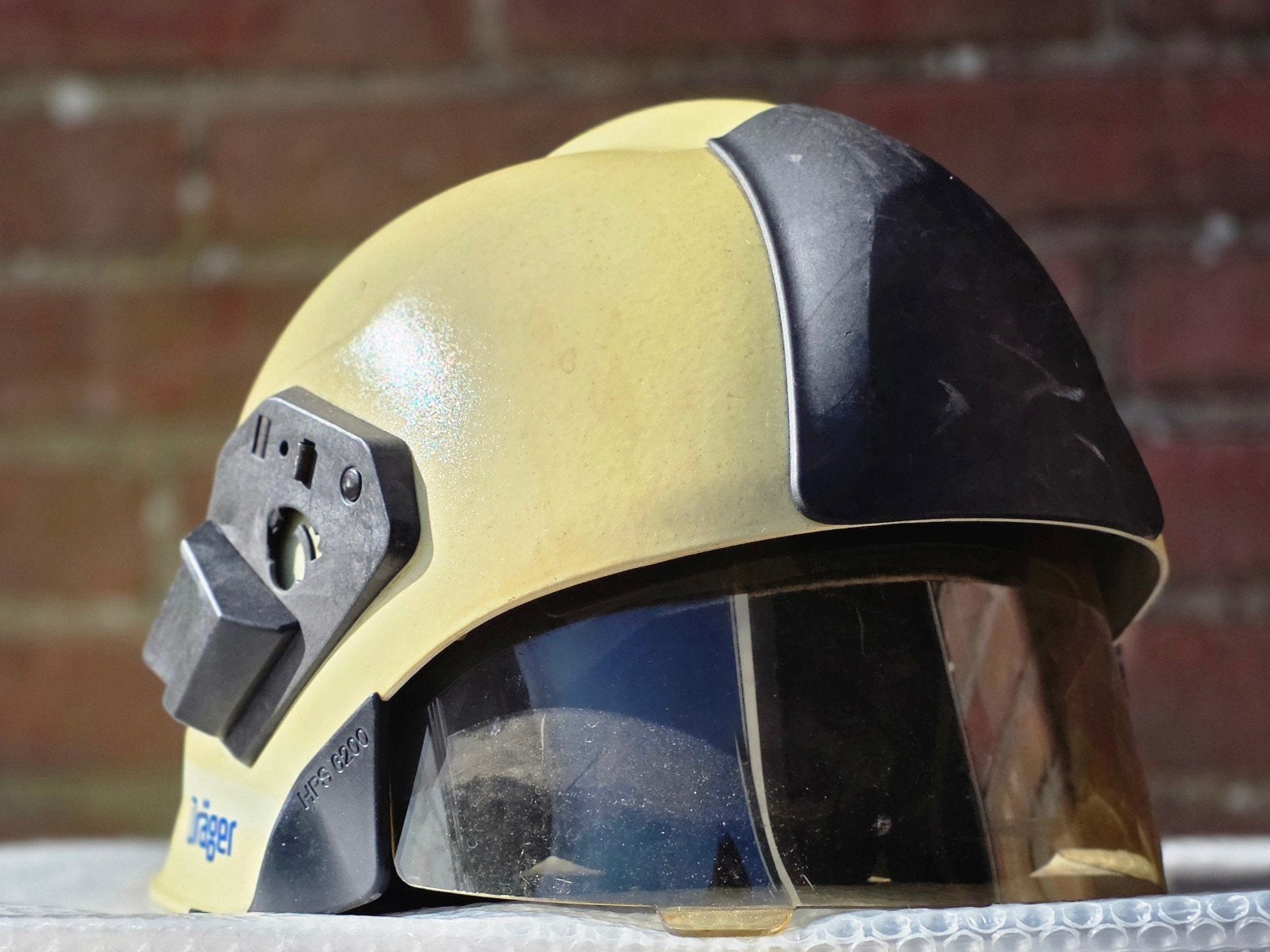 Casque pompier Dräger HPS6200, Collections, Objets militaires | Général, Enlèvement ou Envoi