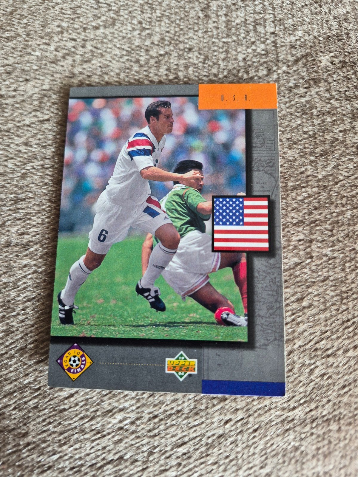 John Harkes Voetbalkaart - Upper Deck World 1994, Ophalen of Verzenden