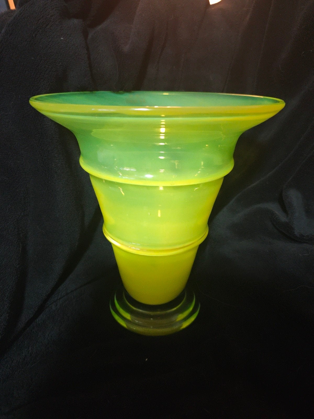 Vintage Serax "Da Vero" Glazen Vaas – Limoengroen – 27 cm –, Ophalen