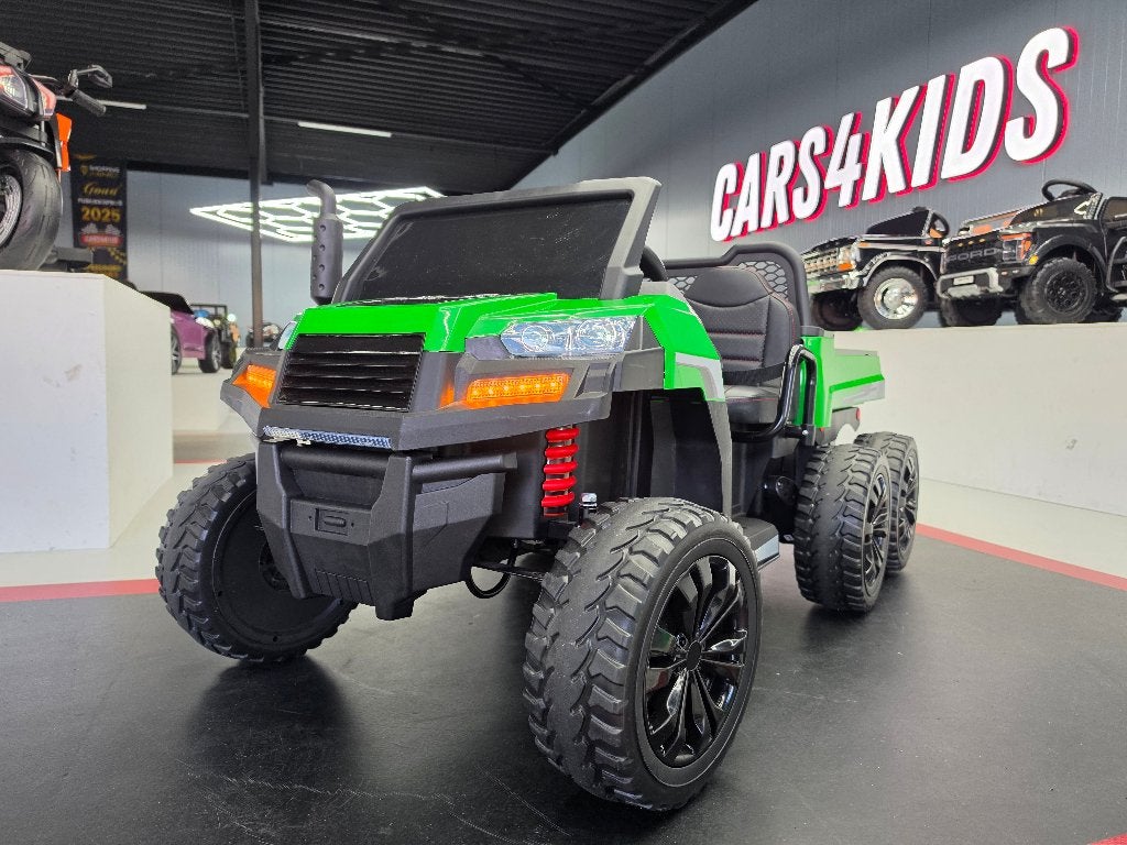 Farmer Truck 6x6 - 4 motors - 24 volt - 2 pers. - met RC, Ophalen of Verzenden, Nieuw, Afstandsbediening