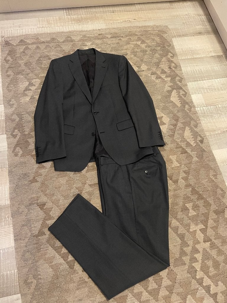 Costume Carl Gross en laine grise pour homme Reda Super 110, Enlèvement ou Envoi, Taille 48/50 (M), Gris