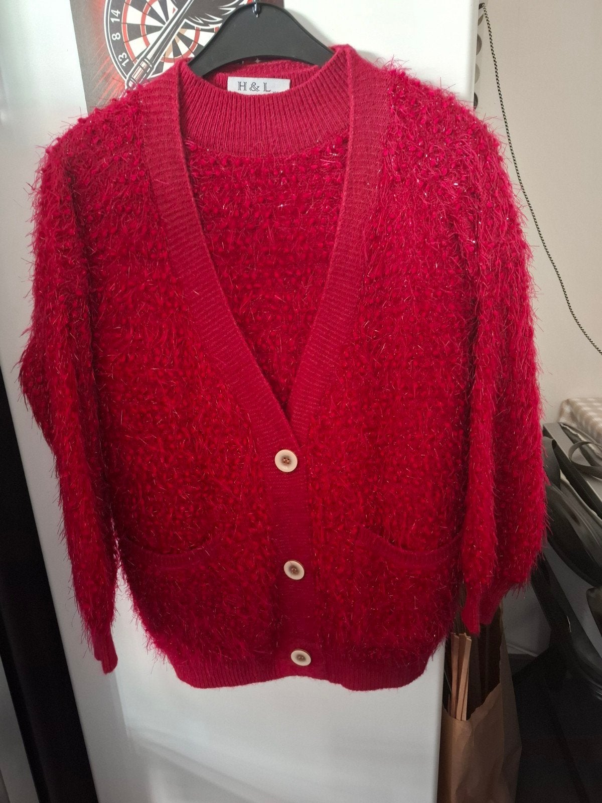 Nieuw trui rood dames Maat XL XXL 2stuks, Enlèvement, Taille 46/48 (XL) ou plus grande, Rouge