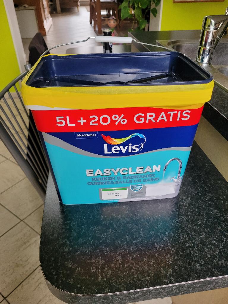 Levis Easy Clean 5 + 1 liter, Ophalen, 5 tot 10 liter, Wit, Nieuw