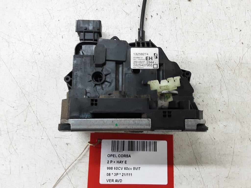 SERRURE DE PORTE AVANT DROITE Opel Corsa D (13258274), Autos : Pièces & Accessoires, Carrosserie & Tôlerie, Opel, Avant, Droite