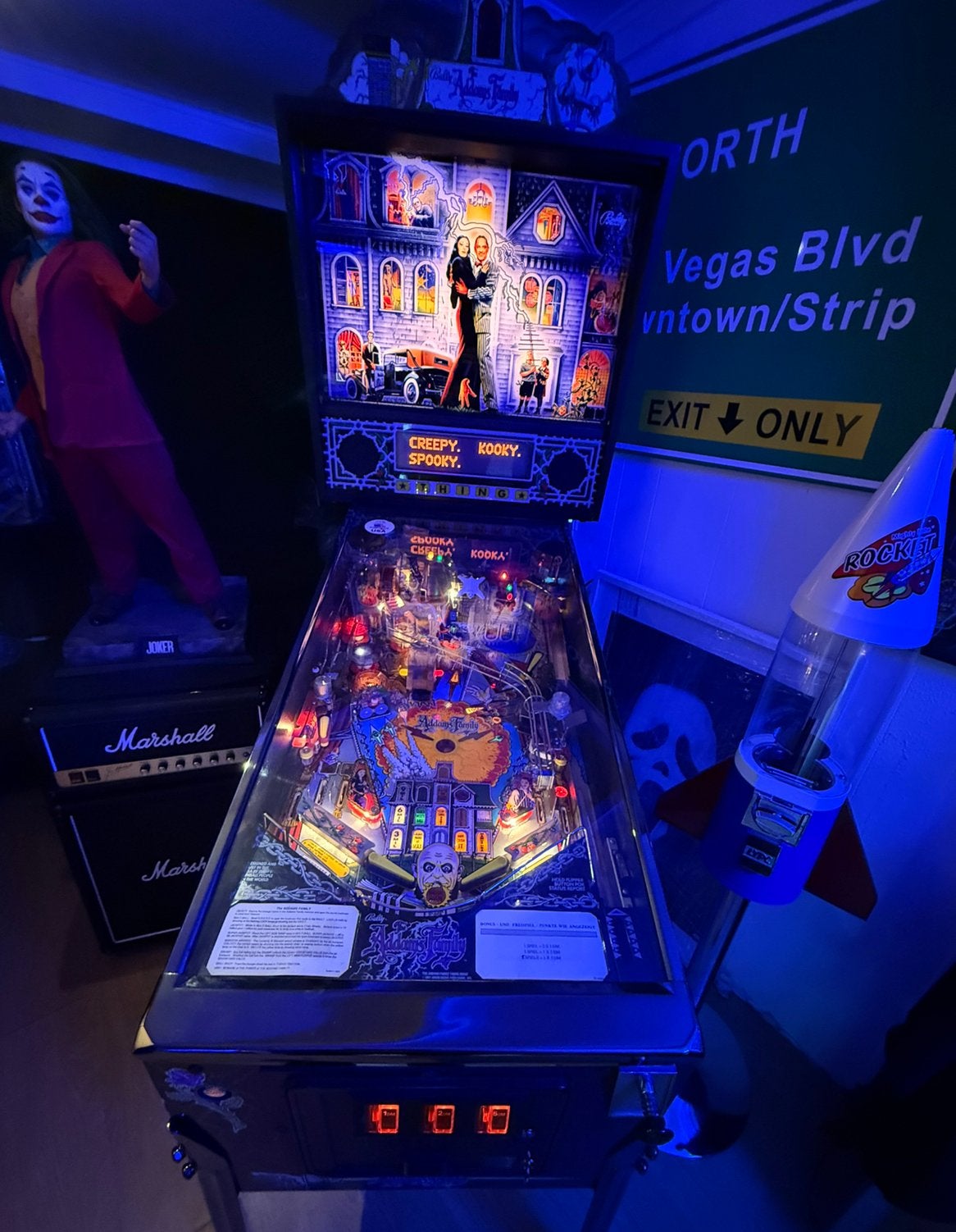 Addams Family Bally Flipperkast, Ophalen, Gebruikt, Bally, Dot-matrix
