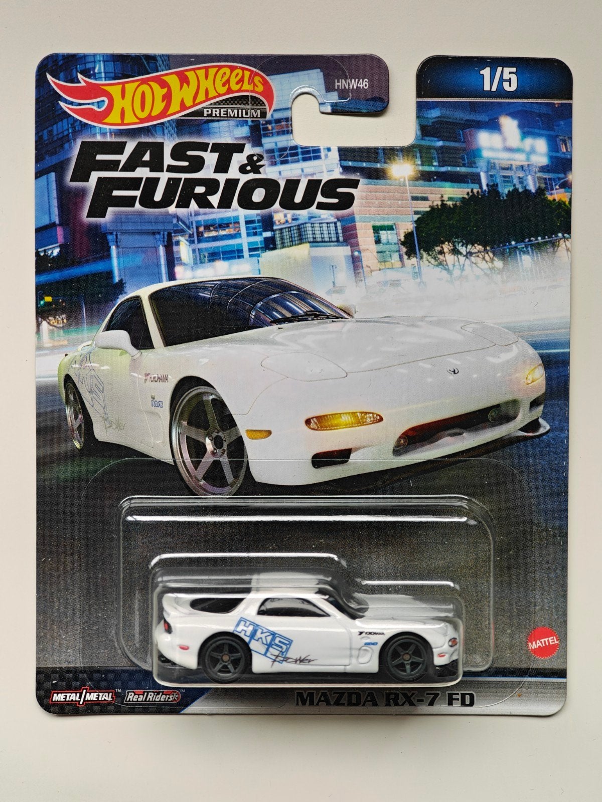 Hot Wheels Premium Mazda RX-7 FD HKS Fast & Furious, Hobby en Vrije tijd, Modelauto's | Overige schalen, Auto, Ophalen of Verzenden