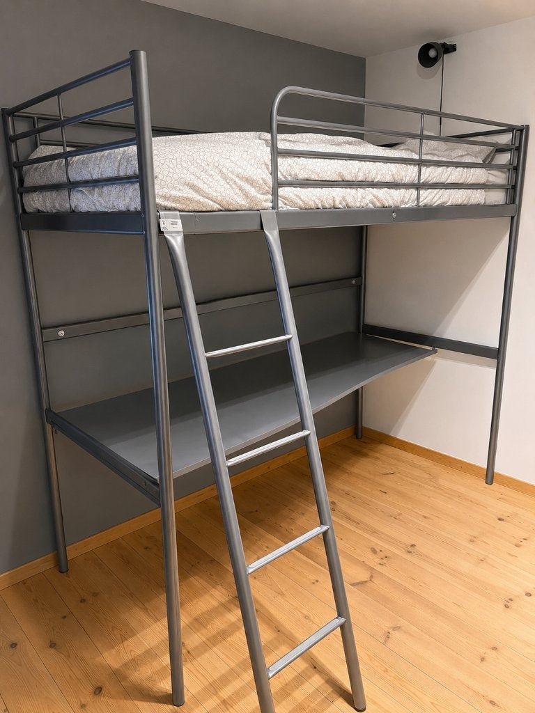Stapelbed met bureau tiener - Ikea, Kinderen en Baby's, Ophalen, Gebruikt, Stapelbed