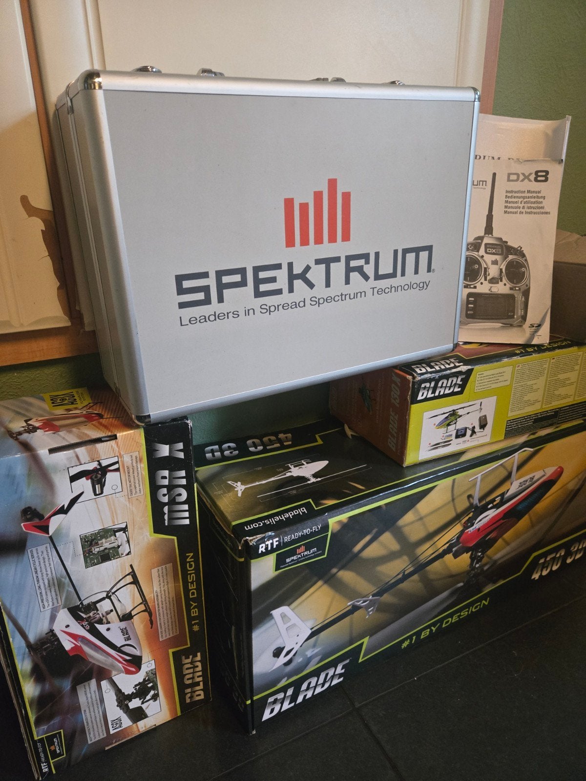spektrum dx8 + helicopter afstabdbediening, Ophalen