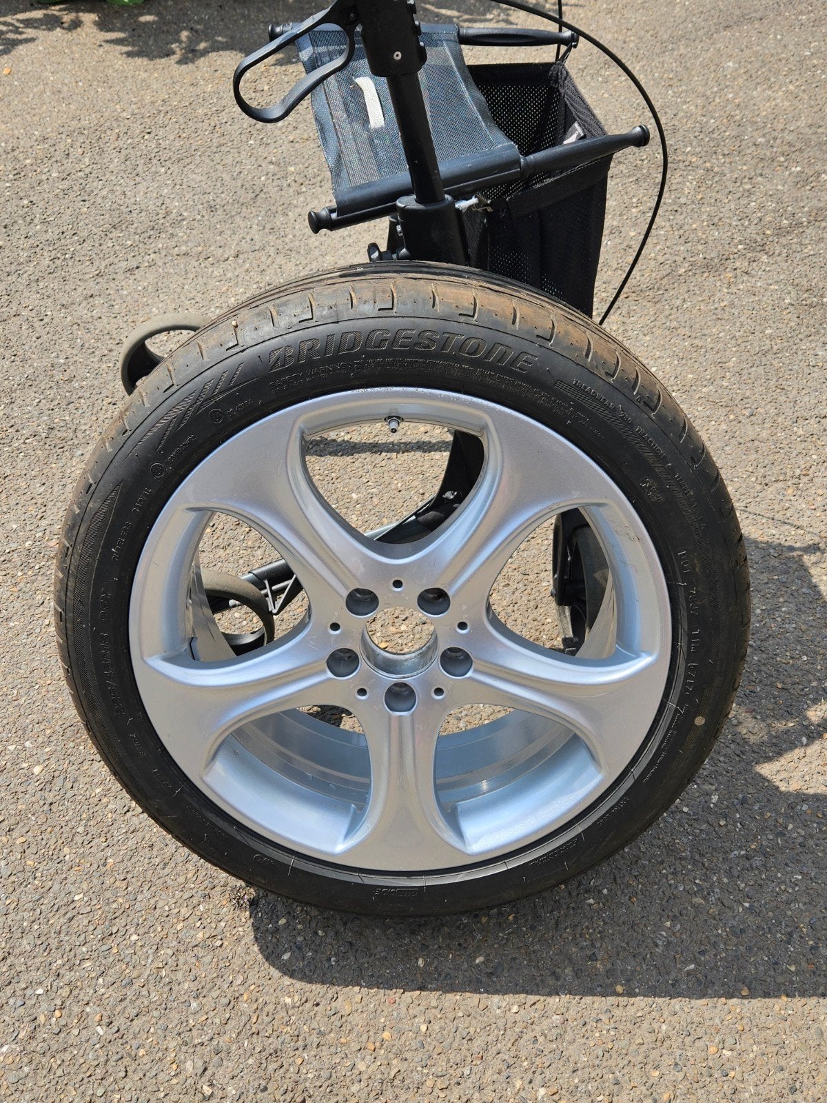 Originele Mercedes-Benz 18 inch velg met Bridgestone Potenza, Ophalen, 18 inch
