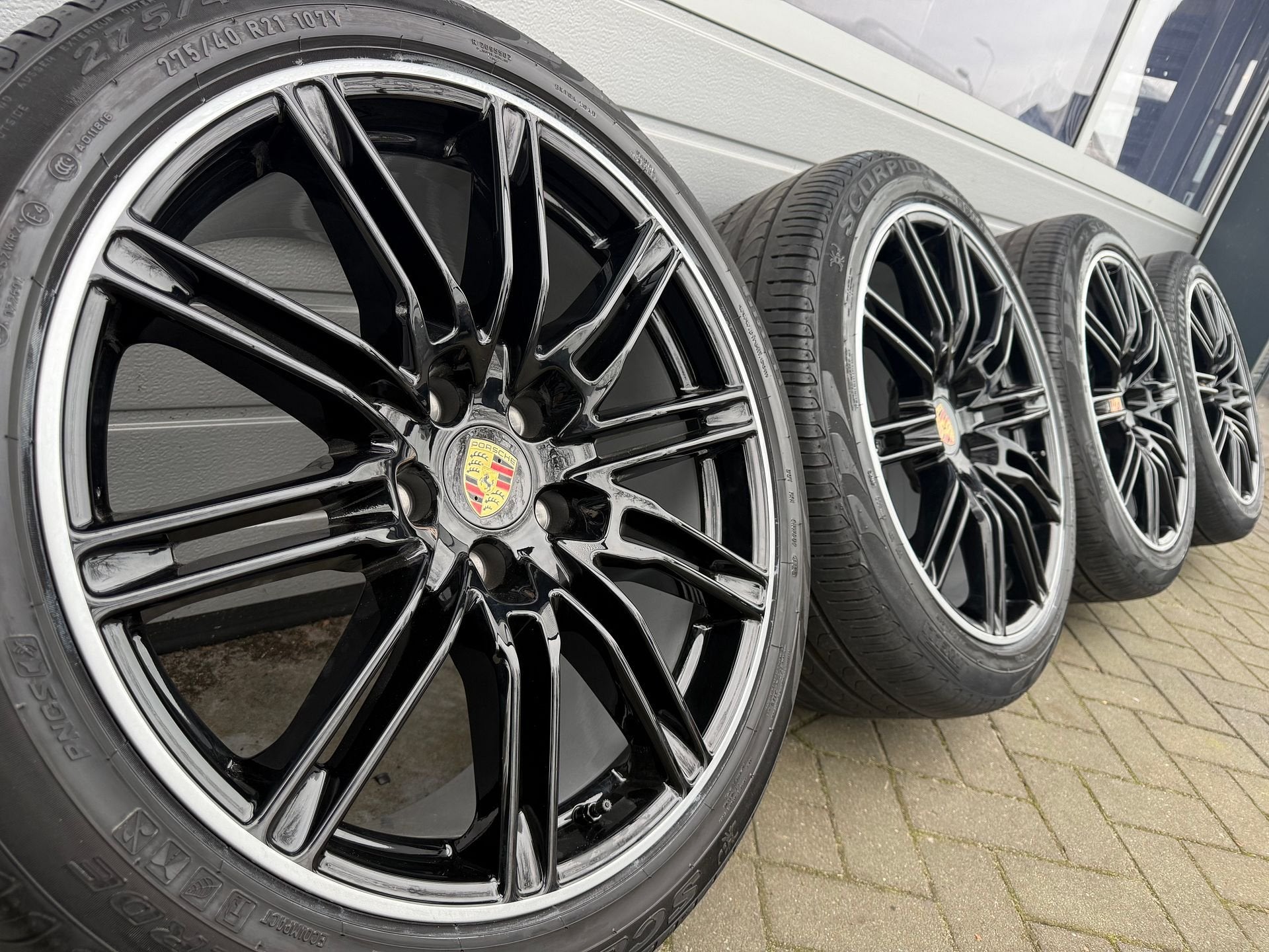 Orig 21 " Porsche Cayenne E2 92A E-Hybrid GTS velgen banden, Gebruikt, -, 275 mm, -