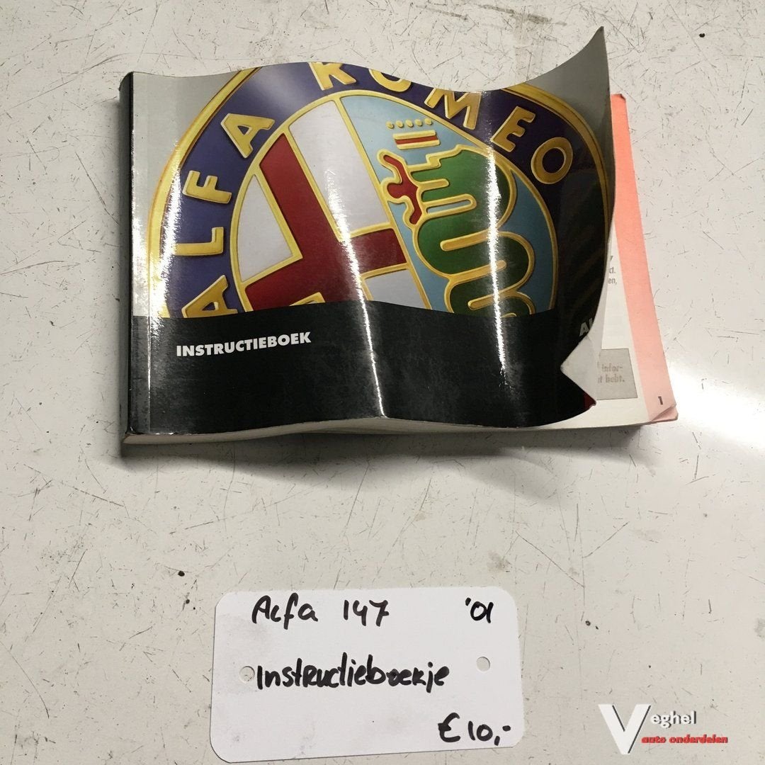 Alfa 147  2001  Instructieboekje, Ophalen of Verzenden