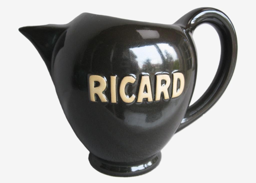 ZELDZAME vintage 3L kruik Ricard zwart., Enlèvement, Comme neuf, Ustensile