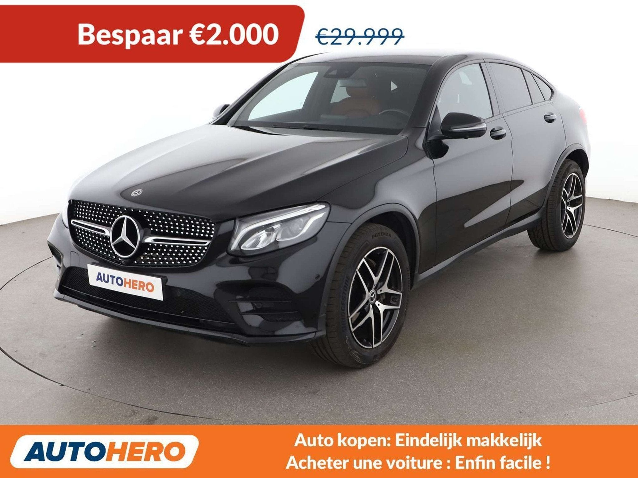 Mercedes-Benz GLC GLC 220 GLC 220 d 4Matic AMG Line, Auto's, Automaat, Gebruikt, Zwart, Leder