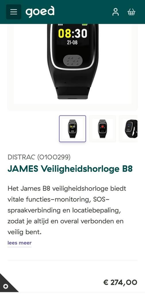 Montre GPS de détection de chute pour personnes âgées James, Enlèvement ou Envoi, Étanche, GPS