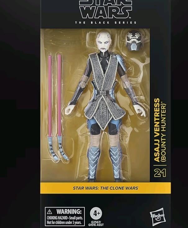 Star Wars The Black-serie Asajj Ventress Bounty Hunter, Ophalen, Nieuw, Actiefiguurtje