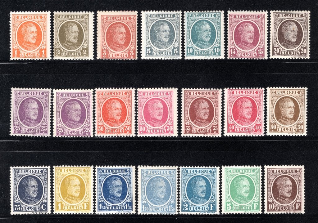 190/210 MNH 1922 - S.M. le Roi Albert 1 COB 525€, Timbres & Monnaies, Timbres | Europe | Belgique, Envoi, Non oblitéré, Neuf