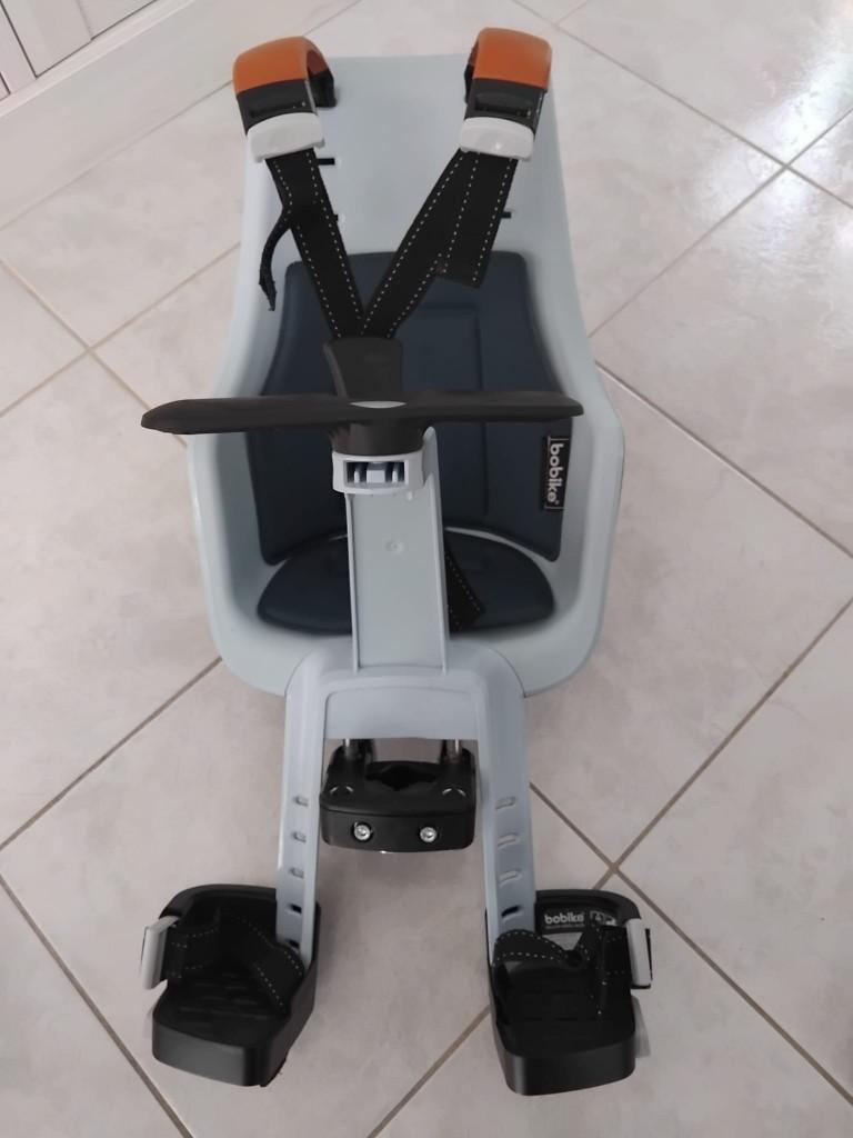 Fietsstoel Bobike (stuurbevestiging), Fietsen en Brommers, Fietsaccessoires | Fietsstoeltjes, Ophalen, 0 t/m 18 kg, Voorzitje