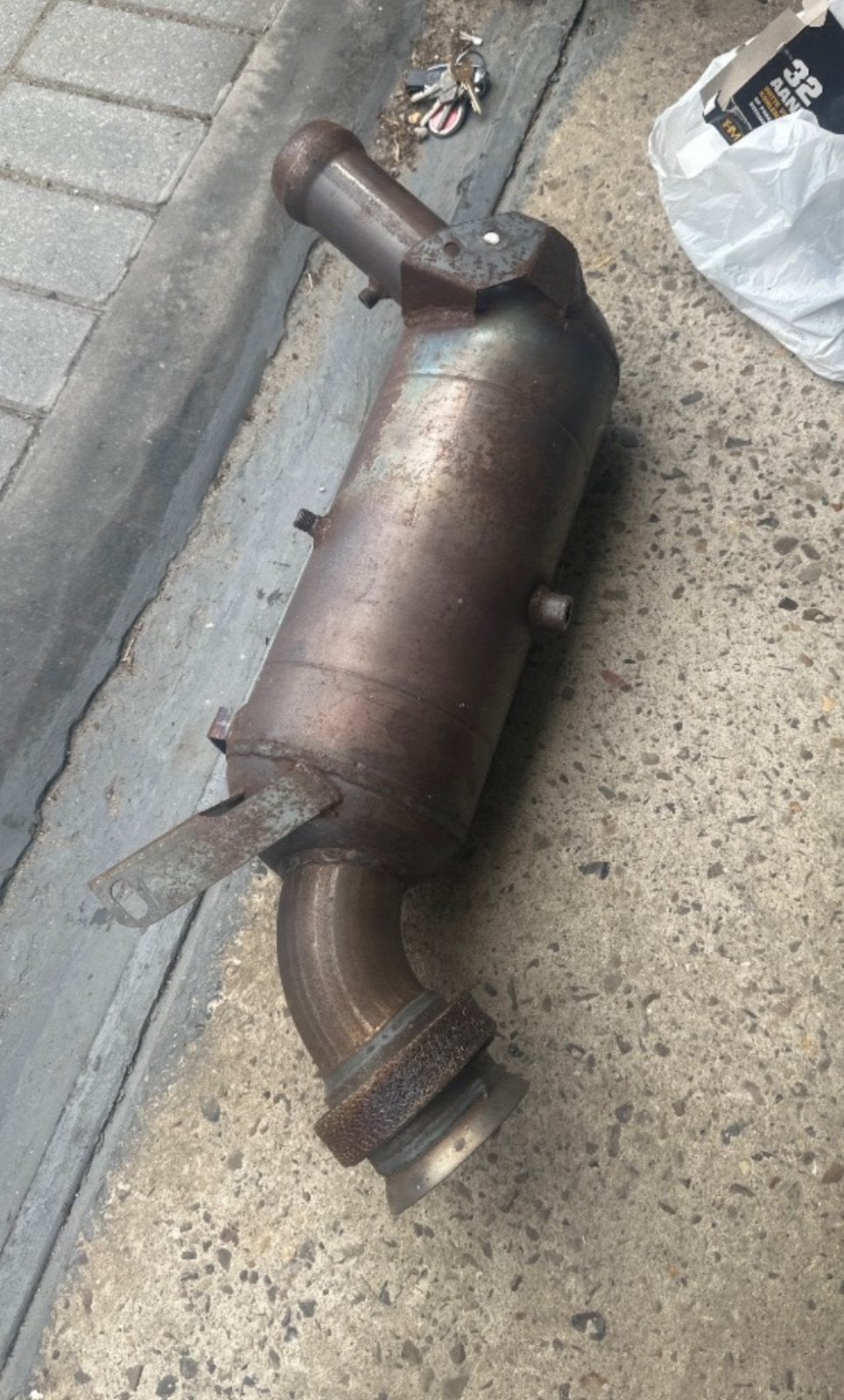 Mercedes w112 roetfilter, Ophalen, Gebruikt