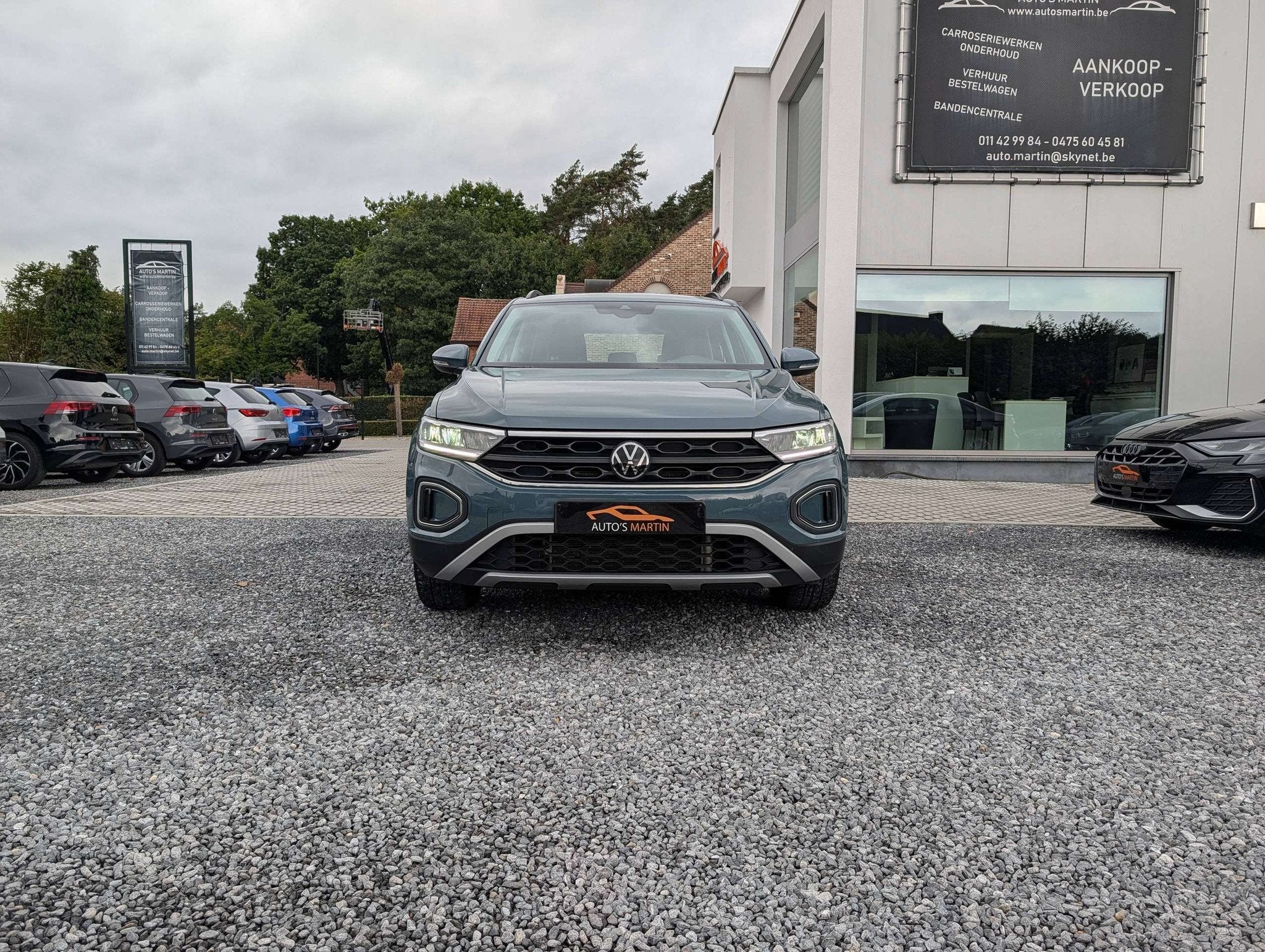 Volkswagen T-Roc 1.5 TSI Life Business | NAVI/CARPLAY | CAME, Auto's, Voorwielaandrijving, Stof, 4 cilinders, Blauw